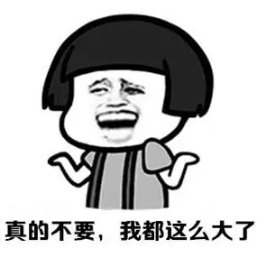 真的不要,我都这么大了