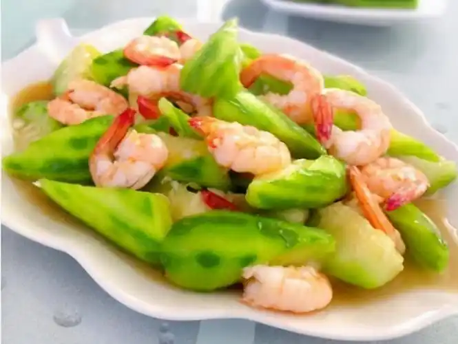 丝瓜炒虾仁