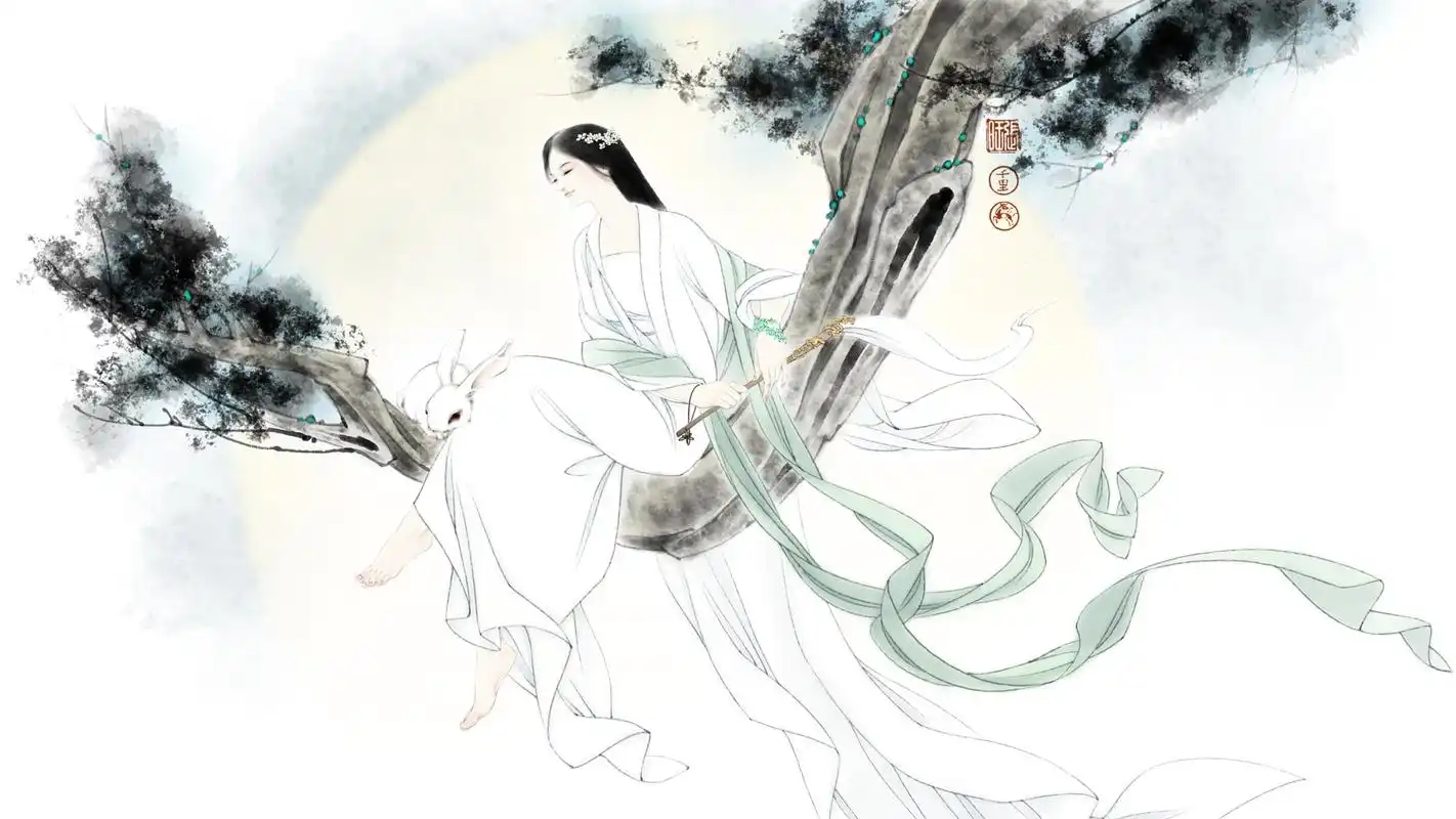 中国风水墨画风格高清壁纸