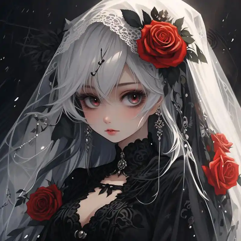这组鬼新娘头像真的太美了,神秘又带着一丝诡异,让人一眼就爱上!
