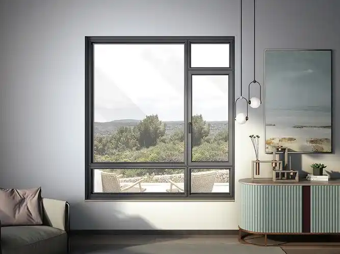 睿致系列平开窗的线条与玻璃进行恰如其分的融合,创新框扇一体的纯平