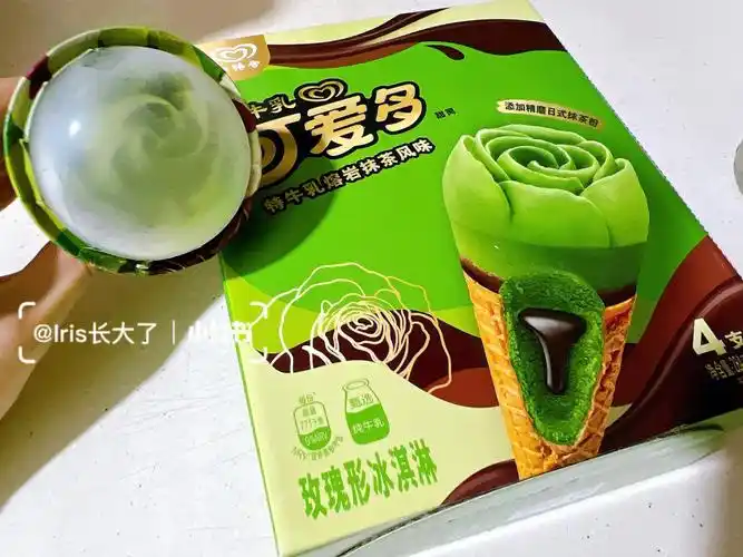 可爱多推荐可爱多特牛乳熔岩抹茶冰淇淋