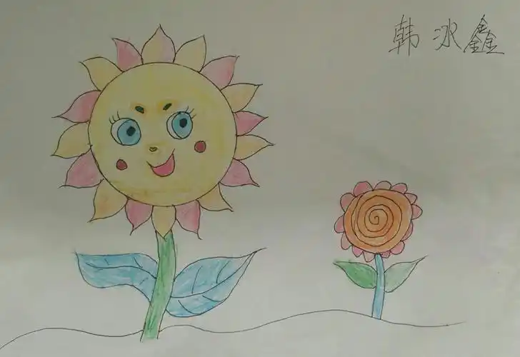 我们一年级小朋友的绘画作品,画的不错吧