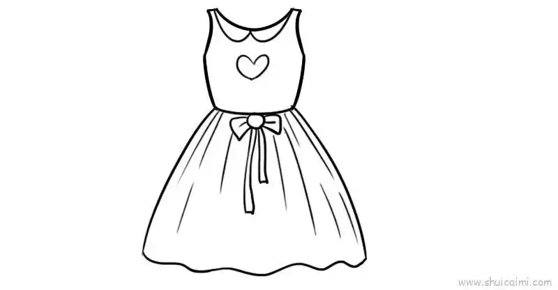 裙子儿童画怎么画 裙子简笔画顺序