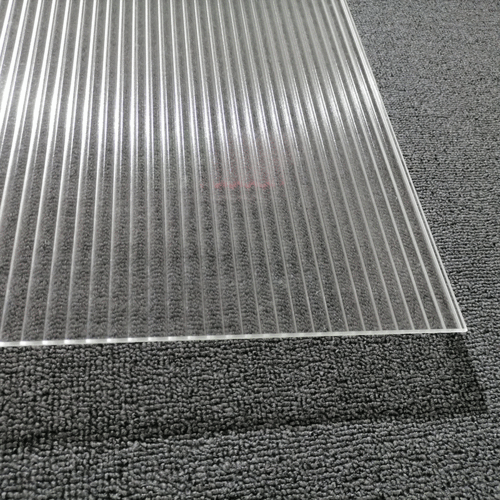 厂家供应5mm普白长虹玻璃超白瓦楞玻璃钢化条纹玻璃 钢化玻璃定制