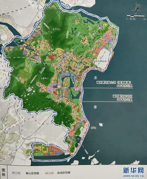 规划面积680平方公里核心区为滨海新城长乐区,福清市的部分区域涉及