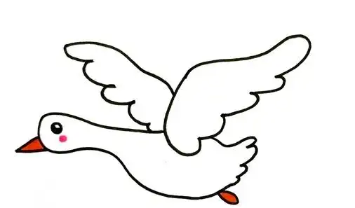 大雁是怎么画的?_动物简笔画_简笔画大全