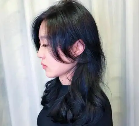 韩式中分长刘海怎么流行这么快长刘海剪出正青春少女风情