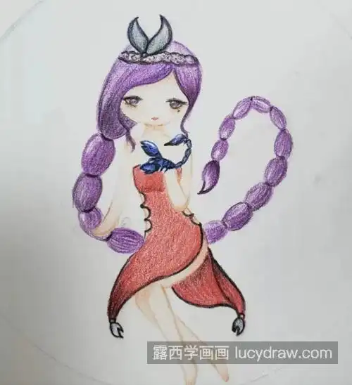 天蝎座插画怎么画?有哪些绘画步骤?
