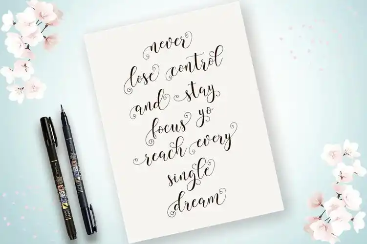 现代英文连体书法花式字体下载billgrotiascript