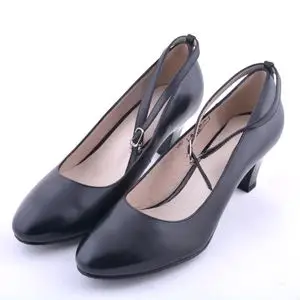 正品配发女教官皮鞋夏常服礼服职业正装制式功勋真皮高跟鞋