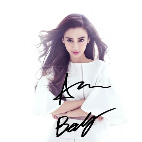 6寸    杨颖 angelababy      亲笔签名照片144   号