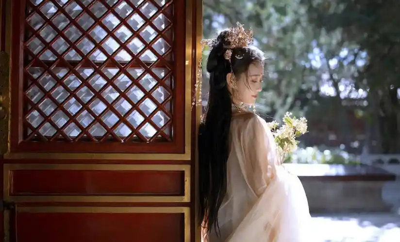 蒋依依古风写真大片,清新灵动,仙气飘飘_少女_感觉_一生