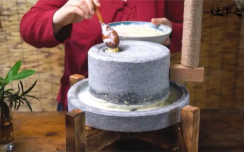 传统生磨豆浆
