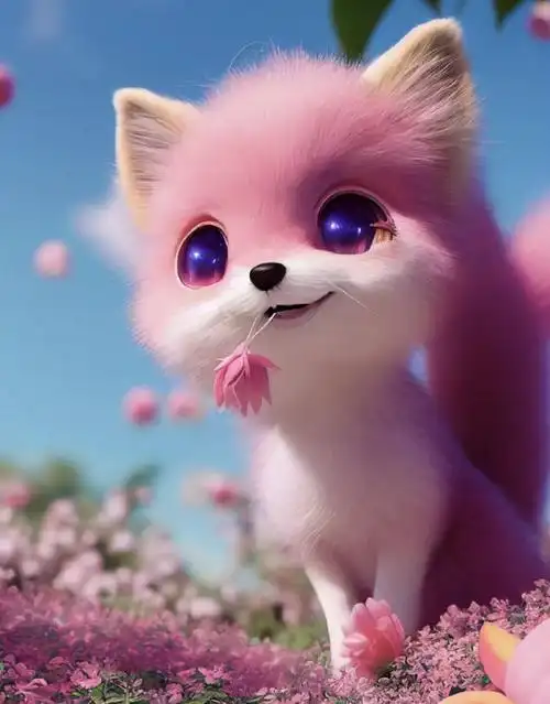 萌宠壁纸呆萌呆萌的可爱小狐狸来了