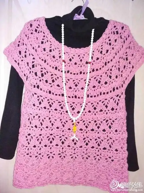 简单好钩,百搭女士红葱钩针开衫(有编织图解)