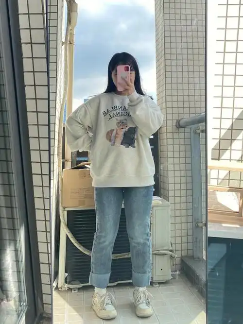 身高153体重120看似普通一套但含喵量极高