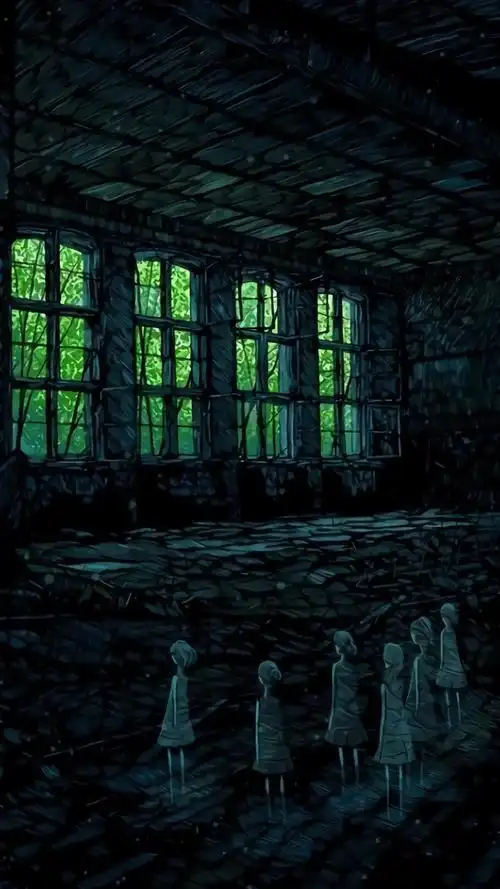 阴暗风格艺术绘画手机壁纸
