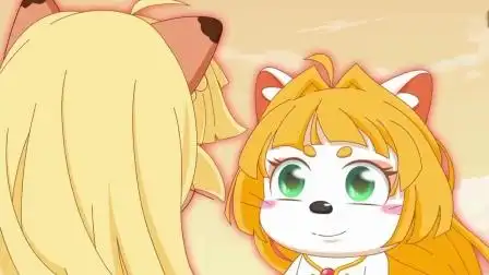 奇猫国眀日公主抵挡黑暗能量,皓月公主解救明日公主,姐妹俩见面场景