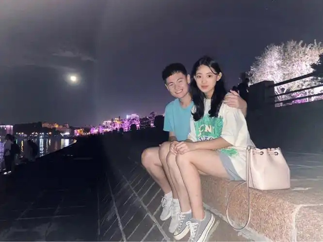 和男朋友的合照