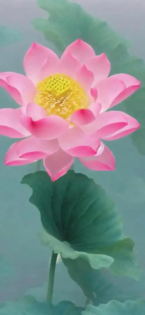 莲花壁纸,远观莲花,如霞似雪,洁白无瑕