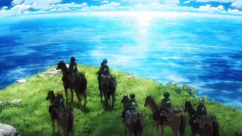 原创进击的巨人3结局阿尔敏实现梦想看到大海而对面却是敌人