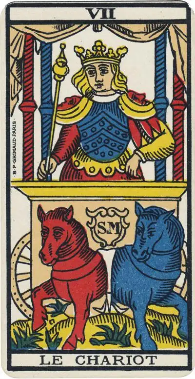 马赛塔罗牌viilechariot战车