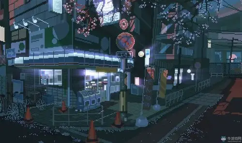 wallpaperengine像素风日本街道的一角动态壁纸