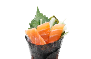 三文鱼手卷salmon hand roll