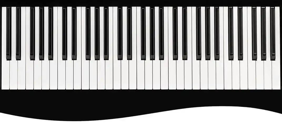 黑白琴键图片