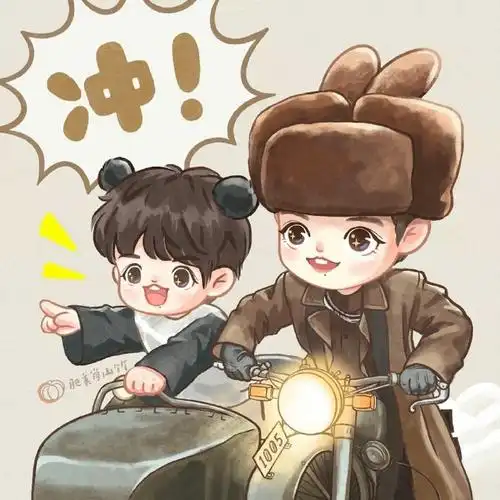 春生又在听什么歌呢漫画q版春生太可爱了#肖战肖春生