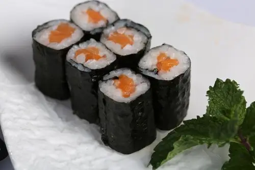 三文鱼细卷排排站