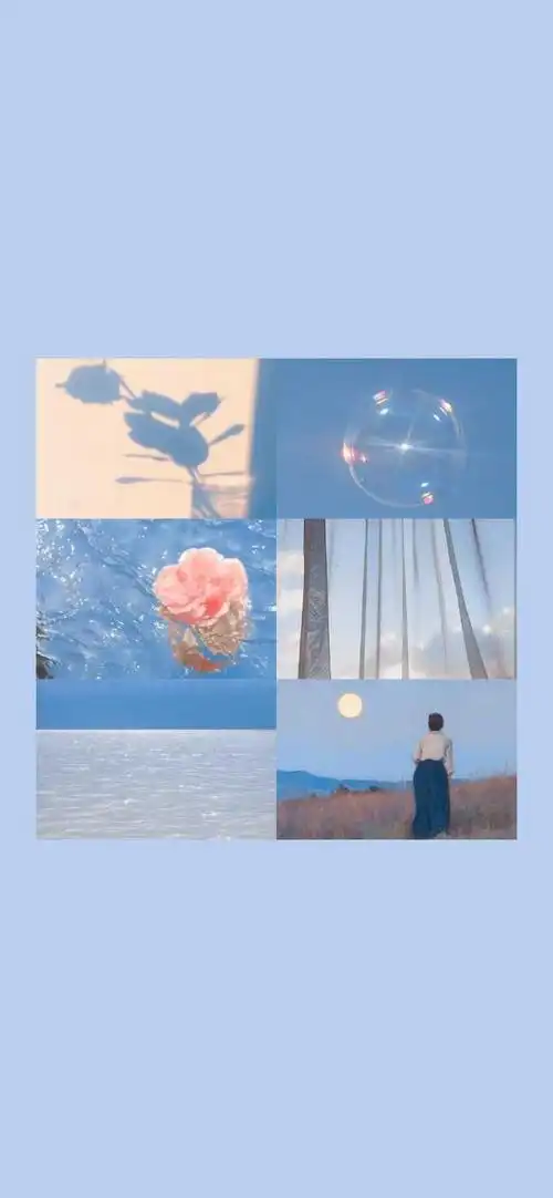 有没有蓝色系壁纸鸭