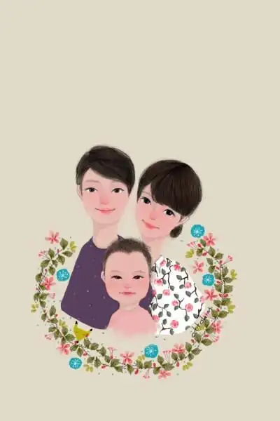 一家三口陪伴 - 堆糖,美图壁纸兴趣社区
