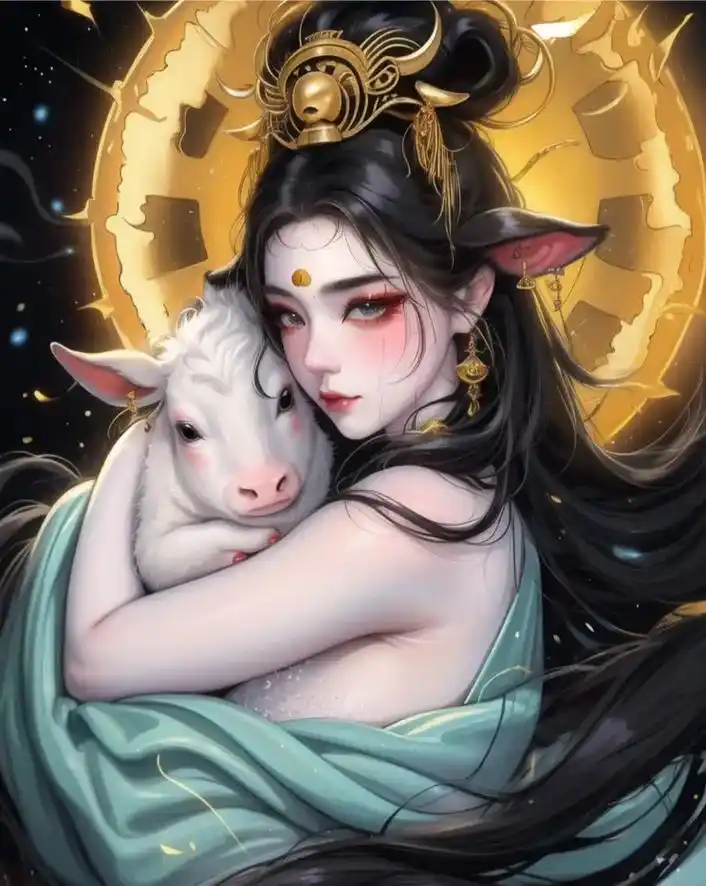 十二生肖拟人丨牛90.你有多努力,就有多幸运 ##古风人物绘 - 抖音