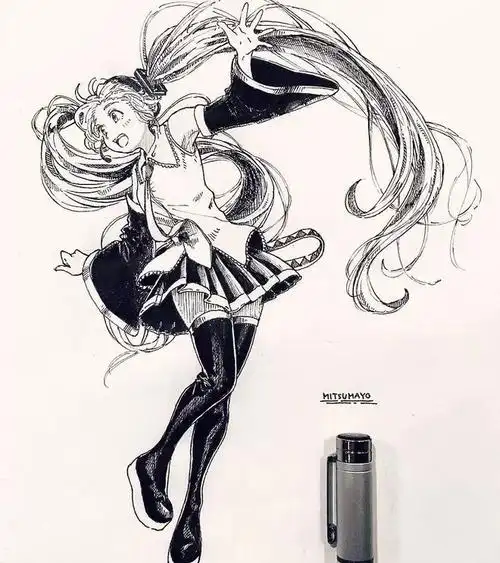 临摹完这组动漫插画你的速写水平就相当可以了