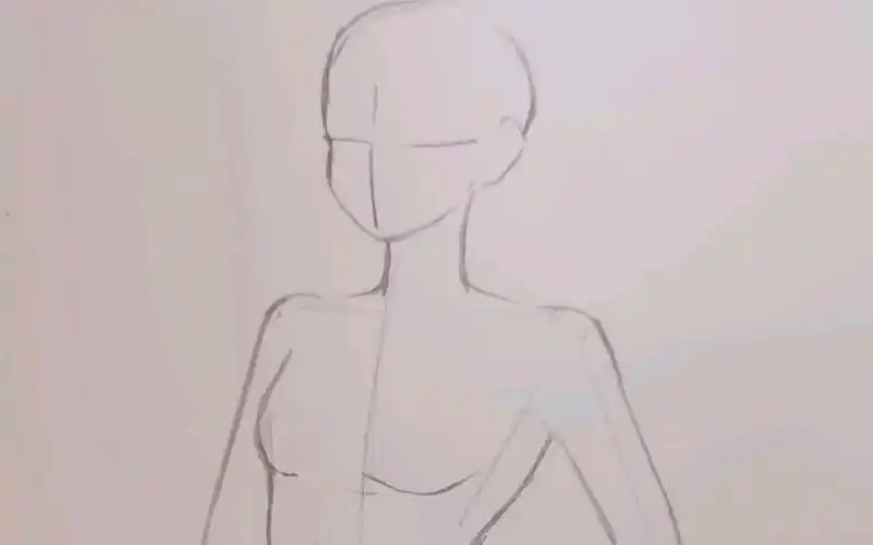 手绘 超简单45度侧面人体教程