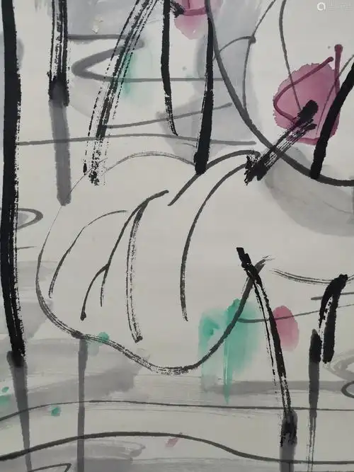 吴冠中 盛夏荷塘 当代-【成交 价格 图片】