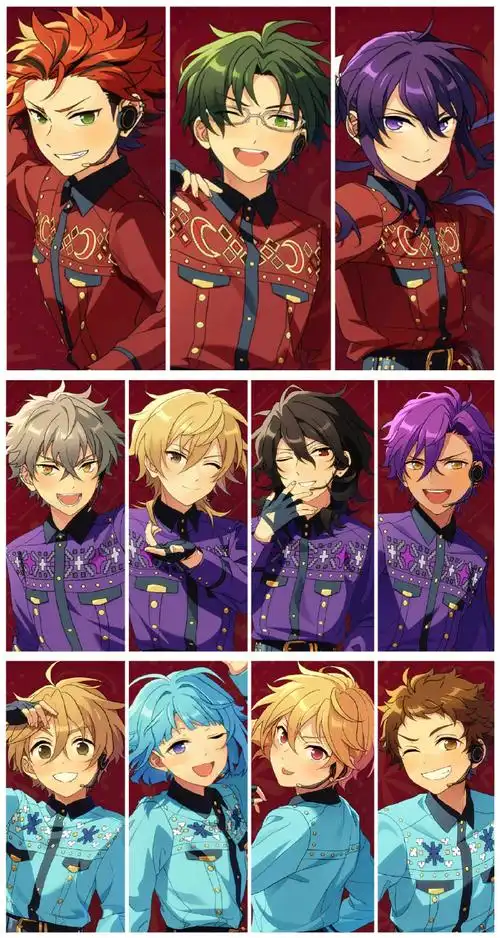 大合照p1所有人p2345按事务所分配#偶像梦幻祭##偶像梦幻祭2