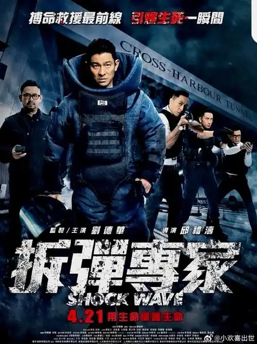 电影海报:刘德华,姜武,宋佳,吴卓义,姜皓文,黄日华主演《拆弹专家》.