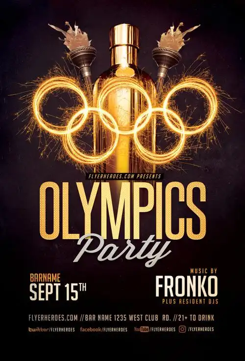 奥运会传单模板平面广告素材免费下载(图片编号:8358474)-六图网