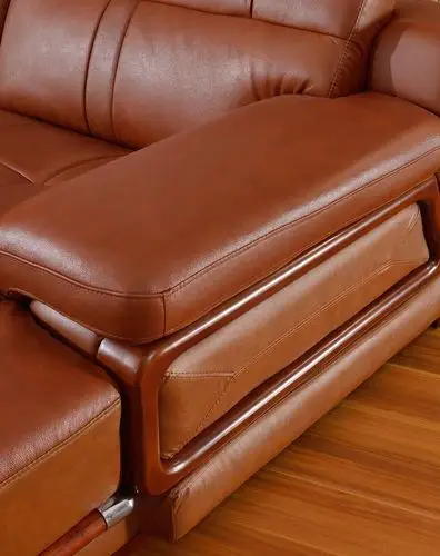 雅林家具专场部分现货 优质中厚皮沙发 客厅组合沙发 棕色5879b-a1