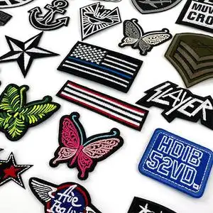 自粘布贴补丁包包装饰刺绣图案羽绒服修补破洞裤子衣服贴补丁贴