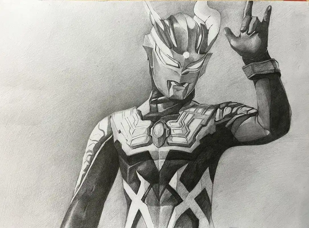 铅笔7315画一个赛罗奥特曼 铅笔7315画一个赛罗奥特曼