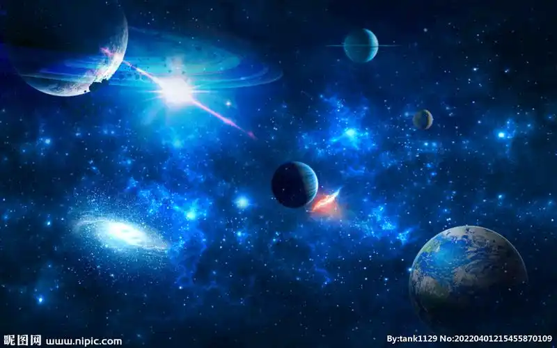 唯美星空星球图片