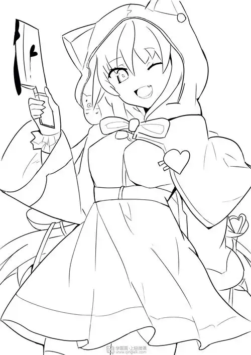 作业:动漫线稿零基础入门学习之结构线的画法练习 - emm 问题不大