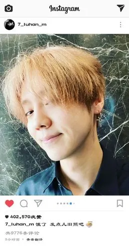 1023鹿晗鹿晗ins更新饿了发点儿旧照吧好久不见的自拍小鹿熟悉的怼脸