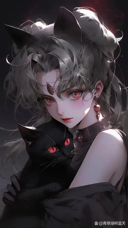 绝美暗黑系动漫头像壁纸|美少女战士  96如果生活很苦的话,就做个