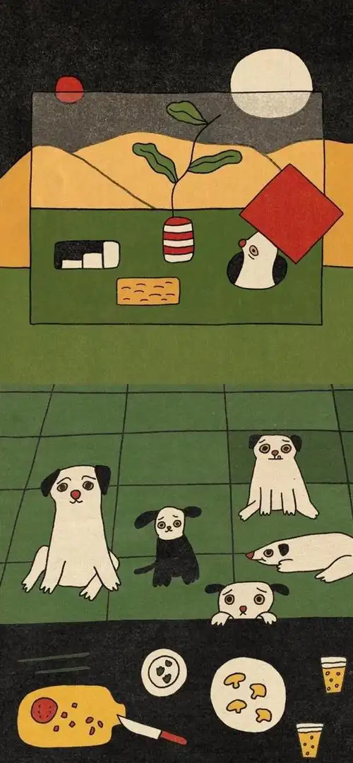 一组复古拼贴壁纸 高清锁屏壁纸无水印