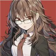 戴眼镜的动漫女生头像